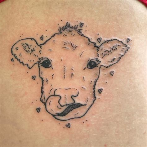 cow tattoo|unique cow tattoos.